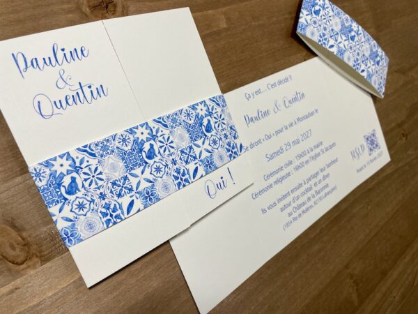 faire-part Azulejos