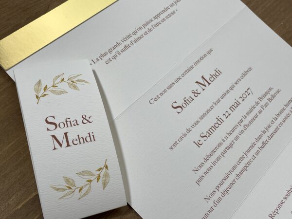 Faire-part Mariage thème oriental