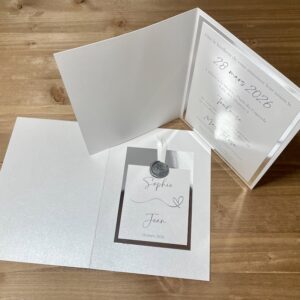 Faire-part de mariage raffiné et élégant