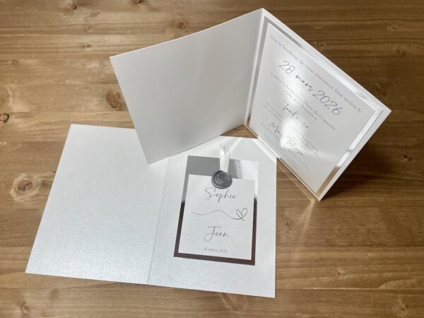Faire-part de mariage raffiné et élégant