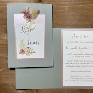 faire-part fleurs séchées