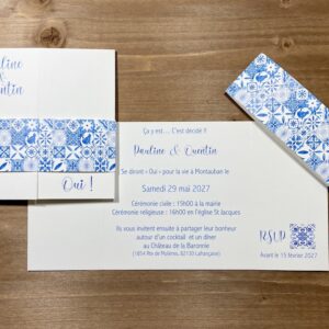 Faire-part Azulejos