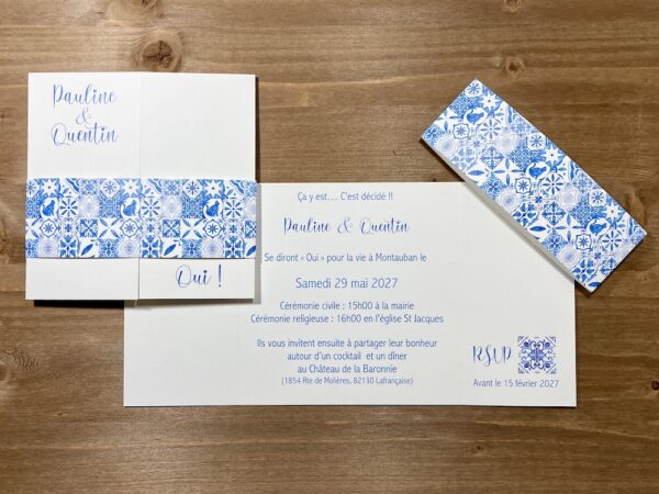 Faire-part Azulejos