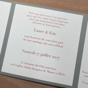 texte faire-part mariage sobre