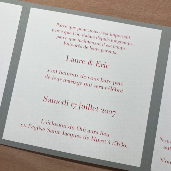 texte faire-part mariage sobre