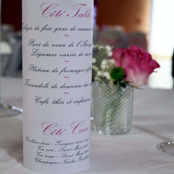 menu cylindrique lumineux