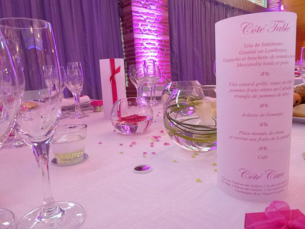 menu photophore décoratif