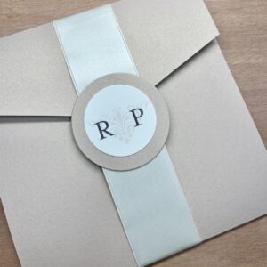 faire-part mariage chic et classe rose pastel nacré