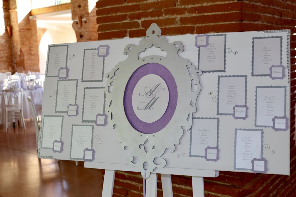 plan de table baroque