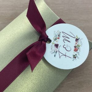 étiquette boite dragées mariage