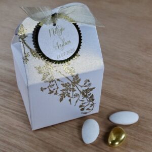 Magnifique boîte pour dragées mariage luxe