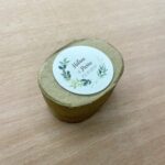 boîte à dragées kraft de forme ovale
