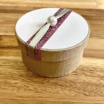 boîte à dragées ronde pour mariage chic