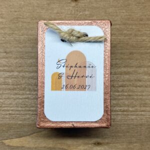 boite cadeau invité mariage terracotta ficelle bohème chic