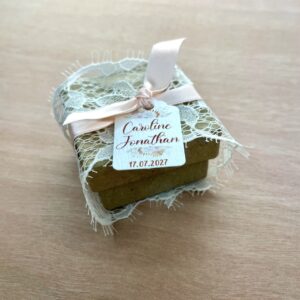 boite à dragées avec dentelle