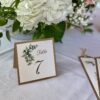 numéro de table mariage champêtre