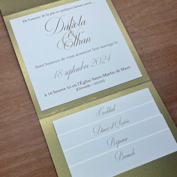 faire-part mariage chic