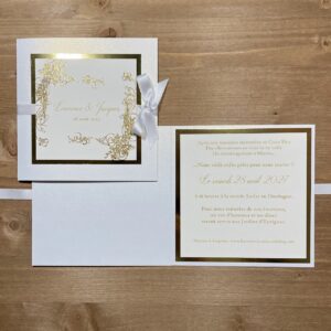 faire-part mariage luxe