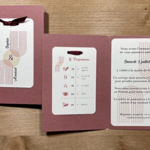 Faire-part de mariage moderne