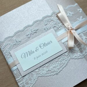 somptueux faire-part de mariage de création française