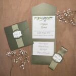 faire-part mariage kaki simone et sophie