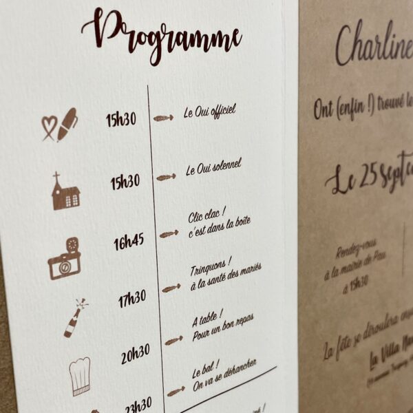faire-part de mariage sur mesure