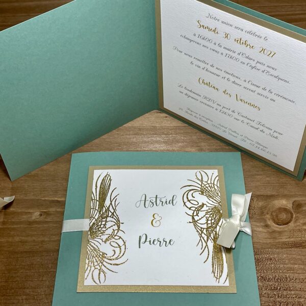 faire-part de mariage luxe