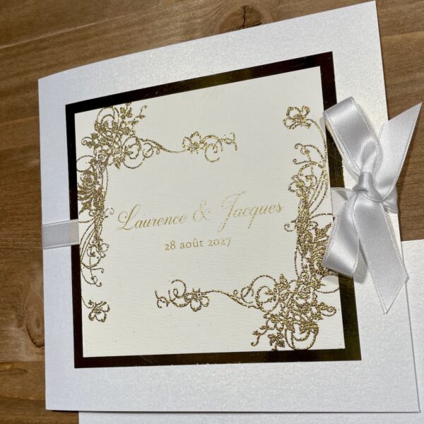 faire-part mariage ruban
