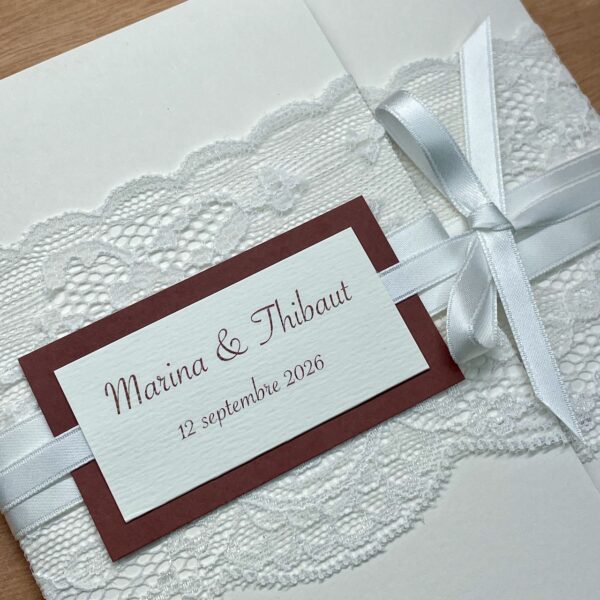 faire-part mariage romantique chic