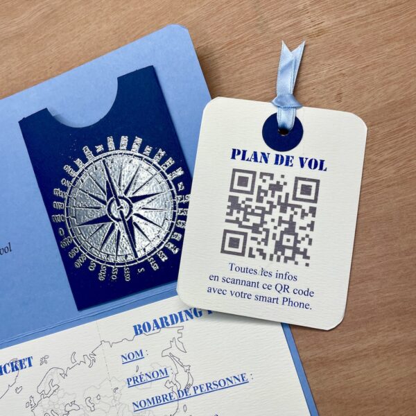 faire-part mariage qrcode