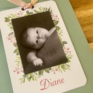 photo faire-part de naissance petite fille