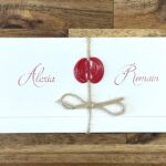 Faire-part mariage parchemin médiéval