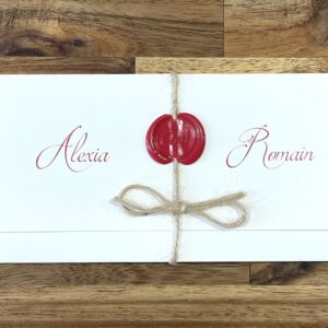 Faire-part mariage parchemin médiéval