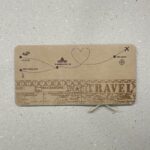 Faire part de mariage thème voyage vintage