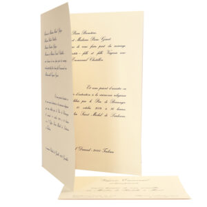 faire-part de mariage traditionnel