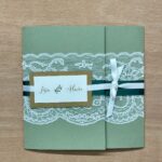faire-part de mariage dentelle raffinée