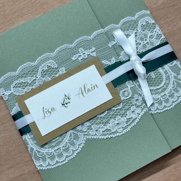 Faire-part mariage création artisanale française