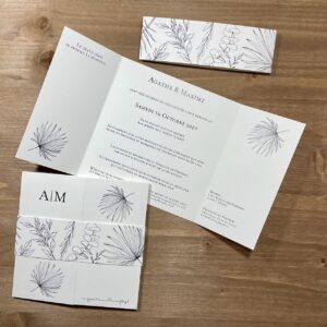faire-part mariage sobre et intemporel