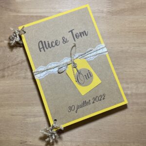 Livre d'or mariage kraft
