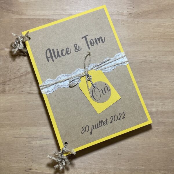 Livre d'or mariage kraft