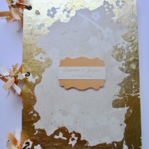 Livre d'or mariage thème royal