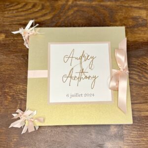 Livre d'or mariage création personnalisée
