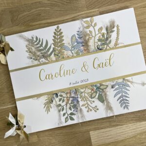 Livre d'or mariage création sur mesure unique