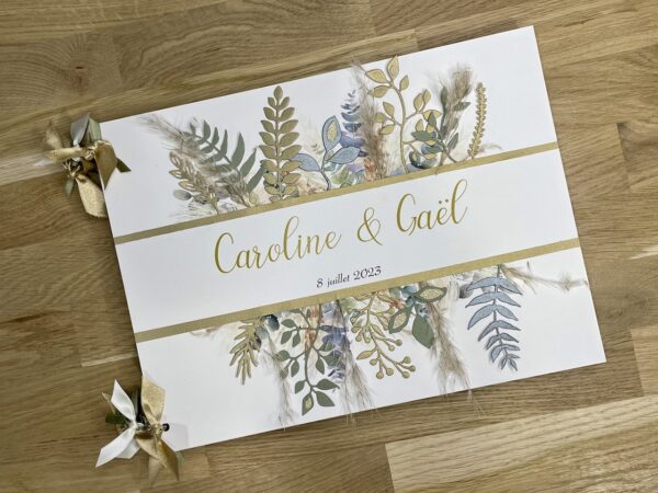 Livre d'or mariage création sur mesure unique