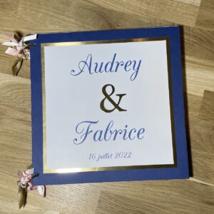Livre d'or mariage création personnalisée