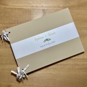 Livre d'or mariage thème minimaliste