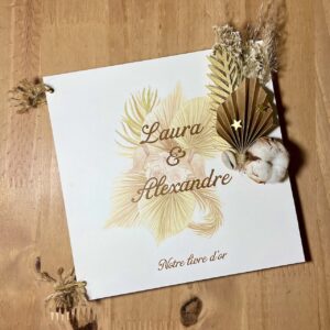 Livre d'or mariage création personnalisée