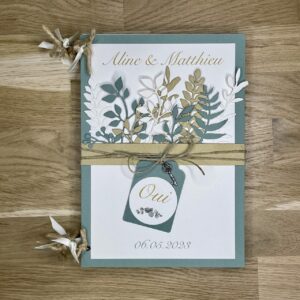 Livre d'or mariage création avec relief personnalisable