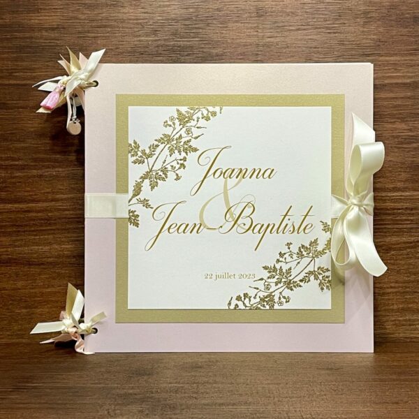 Livre d'or mariage, création sur mesure personnalisable