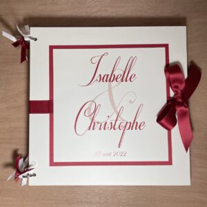 Livre d'or mariage création personnalisée